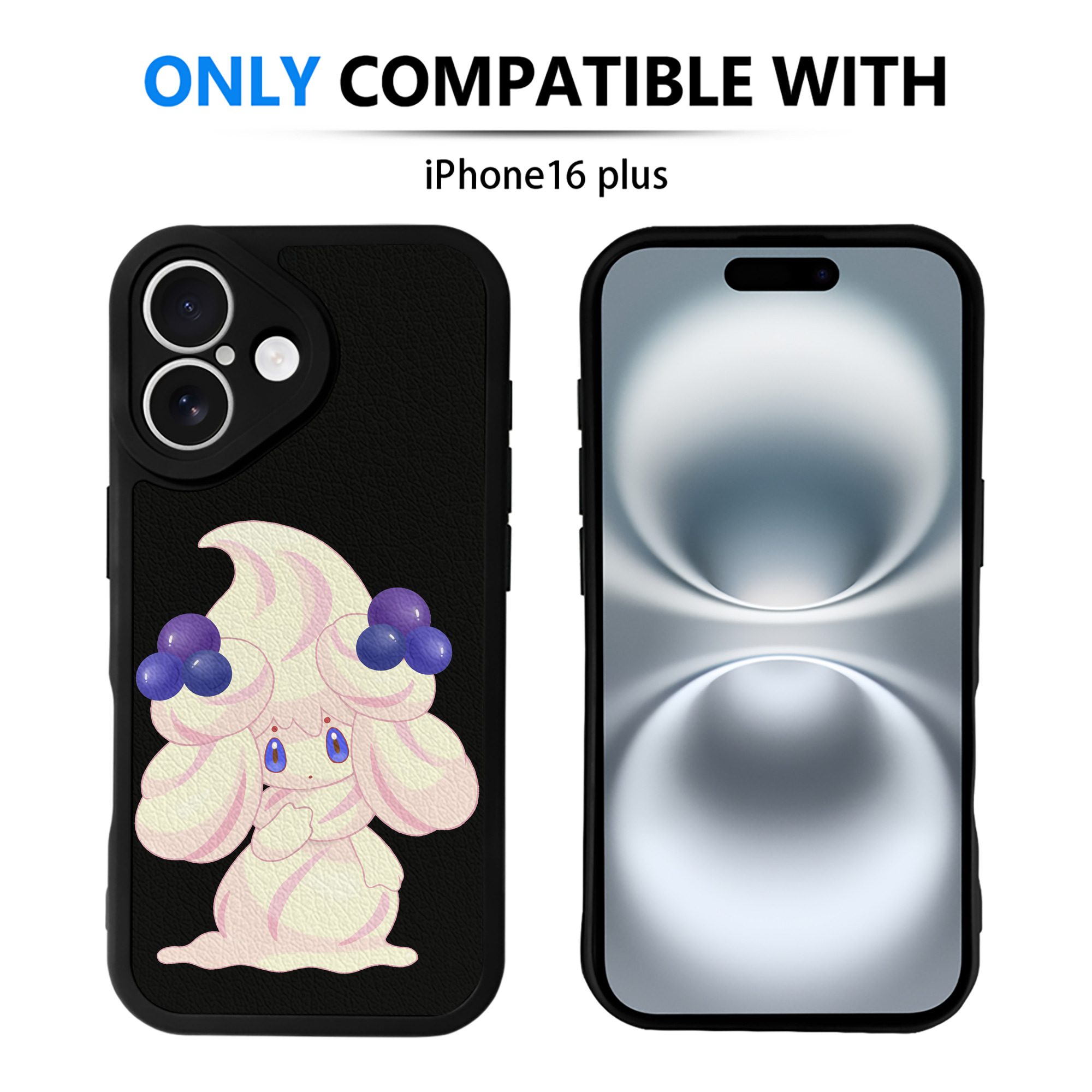 （画像用） ポケットモンスター Pokémon 【iPhone 16シリーズ対応】シリコンスマホケース（レザー調） 材質：シリコン